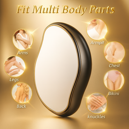 ¿Cansada del vello en zonas difíciles? La depiladora de cristal se adapta a cada parte de tu cuerpo: piernas, axilas, rostro o zona bikini. Su superficie suave elimina el vello al instante sin irritar la piel, dejando una sensación sedosa y luminosa. Una sola herramienta para una piel perfecta de pies a cabeza.