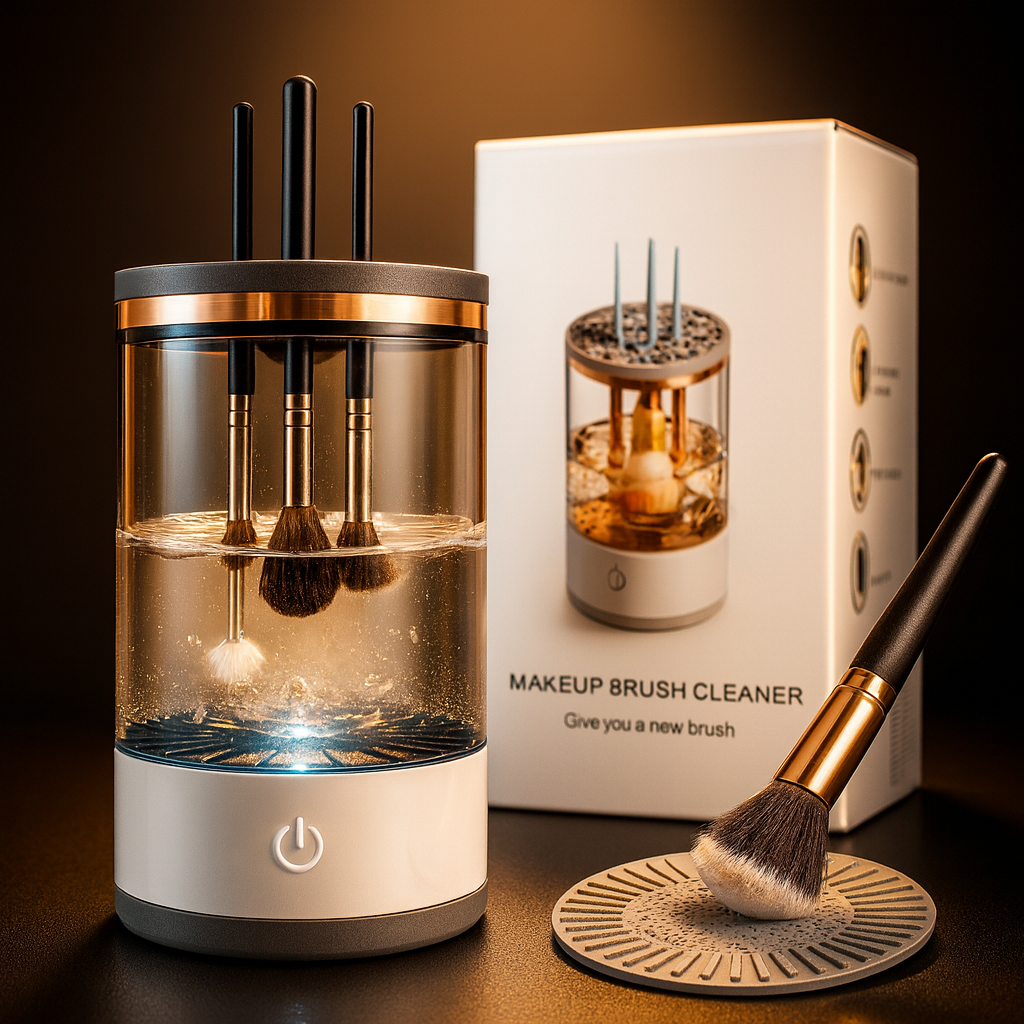 ¿Sabías que tus brochas pueden esconder más bacterias que tu celular? 😱
El CleanBrush Pro™ elimina maquillaje viejo y gérmenes en segundos.
Con solo presionar un botón, limpia y seca tus brochas al instante.
Olvídate de los lavados manuales y dile adiós a los granos e irritaciones.
✨ Tu piel merece una rutina limpia, rápida y profesional.