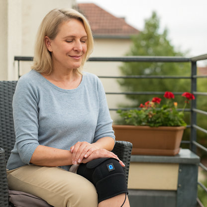 🔥 Tecnología de calor constante que penetra hasta los tejidos.
🦵 Diseño ergonómico, suave y transpirable.
🎛️ Control de temperatura ajustable a tus necesidades.
🔌 Fácil de usar: conéctala y disfruta de una terapia segura en casa o en el trabajo.