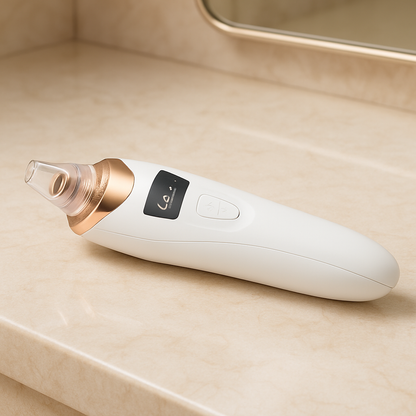 🔑 LO QUE TE HARÁ AMAR ESTE PRODUCTO
🌬️ Succión profunda y segura que elimina puntos negros, exceso de grasa y células muertas sin dañar la piel, gracias a su tecnología de vacío con cabezales intercambiables adaptados a cada tipo de piel. ⏱️ Desde el primer uso notarás una piel más suave, limpia y con menos poros visibles, ideal antes del maquillaje o tu rutina de skincare. 💎 Además, su diseño elegante y recargable por USB lo hace portátil, moderno y ergonómico, perfecto para llevarlo contigo y usarlo si