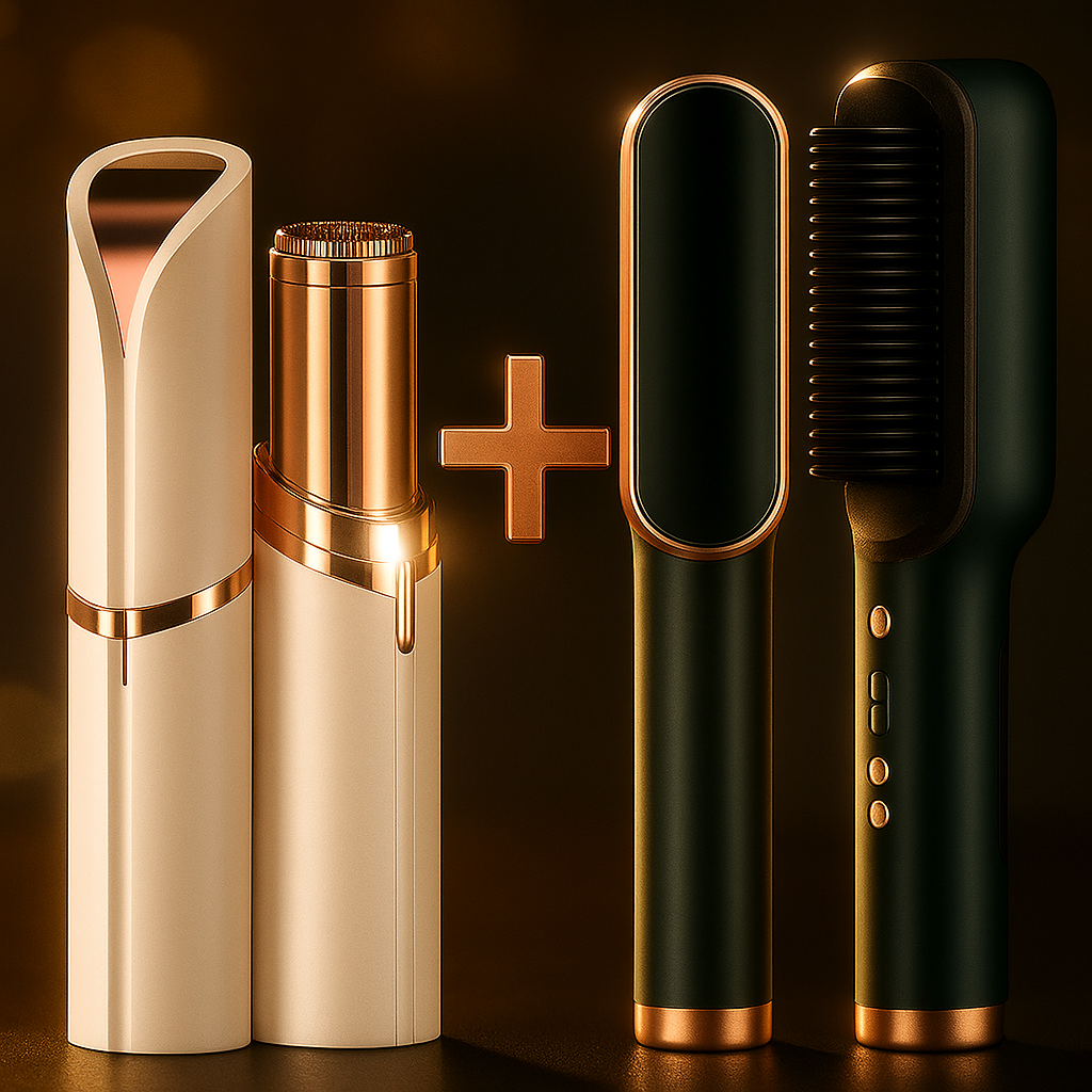 ✨ Descubre el dúo perfecto para tu rutina de belleza.
La depiladora facial deja tu piel suave y sin esfuerzo, mientras el cepillo alisador realza tu cabello con un acabado sedoso.
Un kit elegante, pensado para mujeres que aman cuidarse y lucir impecables en cada detalle. 💗🌸