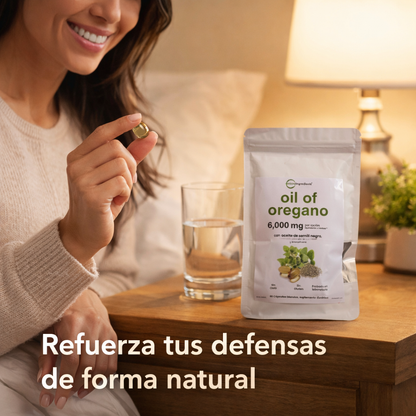 Aceite De Orégano 6000 Mg 60 capsulas