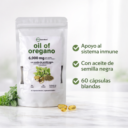 Aceite De Orégano 6000 Mg 60 capsulas