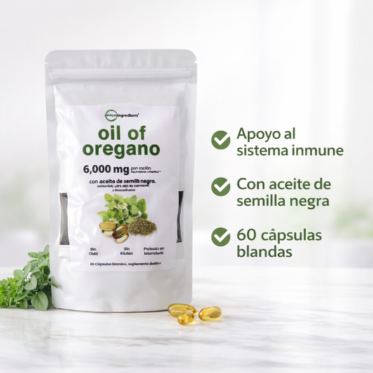 Aceite De Orégano 6000 Mg 60 capsulas