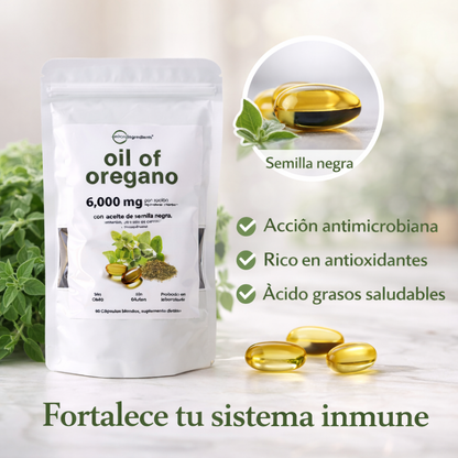 Aceite De Orégano 6000 Mg 60 capsulas