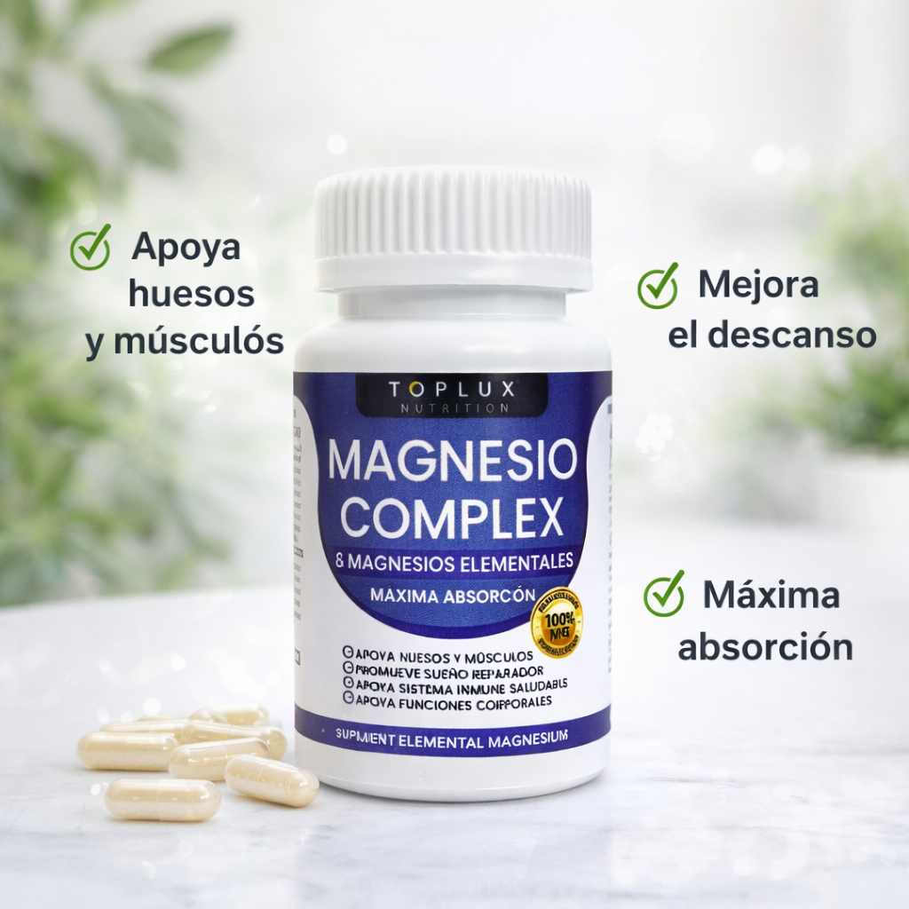 Magnesio Suplemento 8 Elemental 1000mg